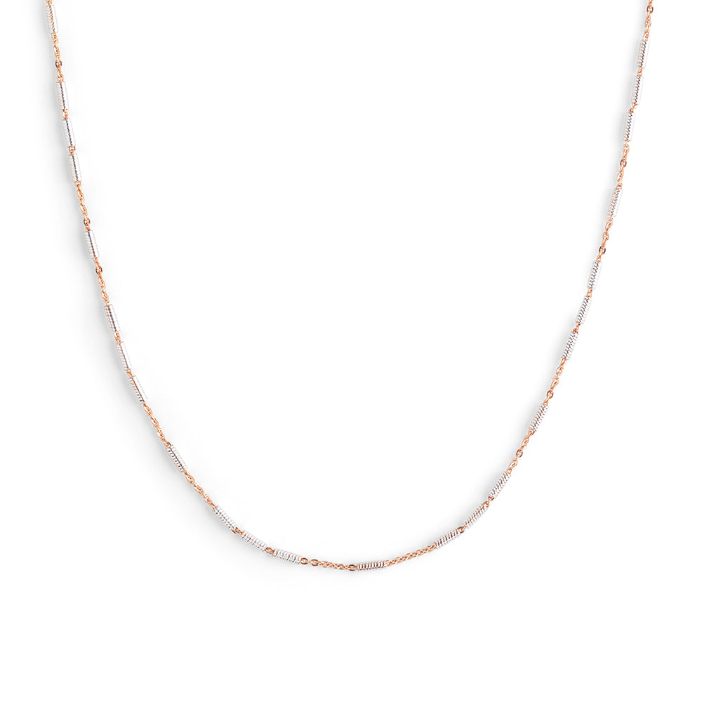 Twisted Tube Dual Tone Chain