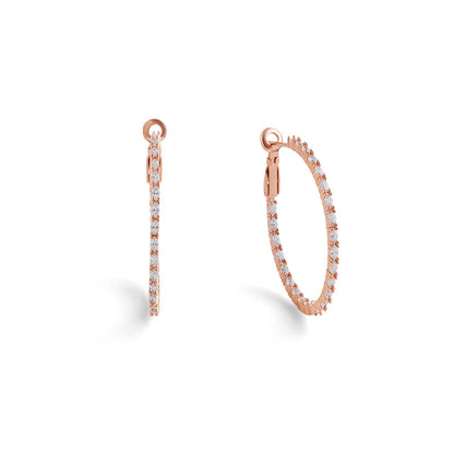 Marquise medium hoops