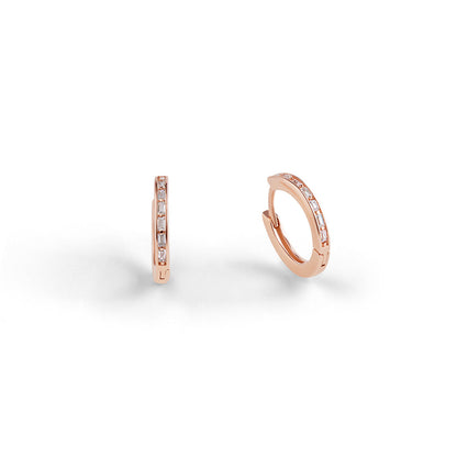 Classic Baguette mini hoops