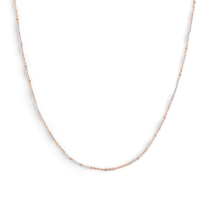 Twisted Tube Dual Tone Chain