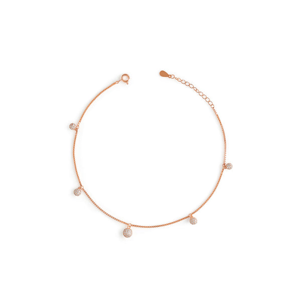 Disco Ball Drop Anklet
