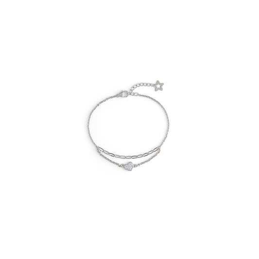 Heart and Link Chain Bracelet