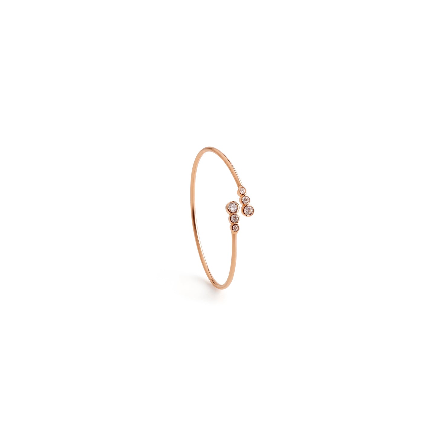 Three Stone Front Open Cuff