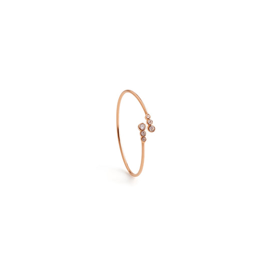 Three Stone Front Open Cuff