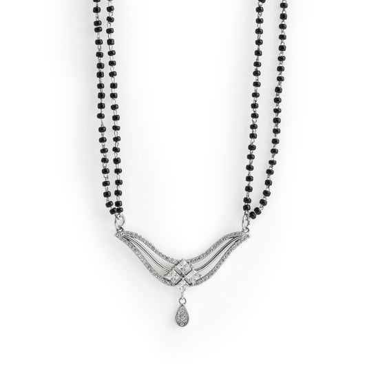 Kite flower with drop Mangalsutra