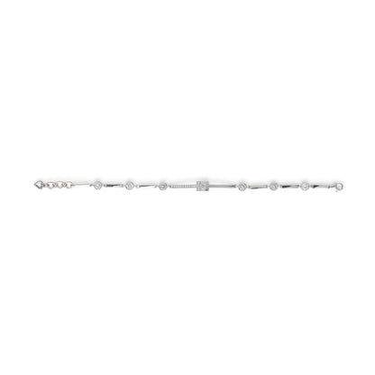 CZ Station Bracelet