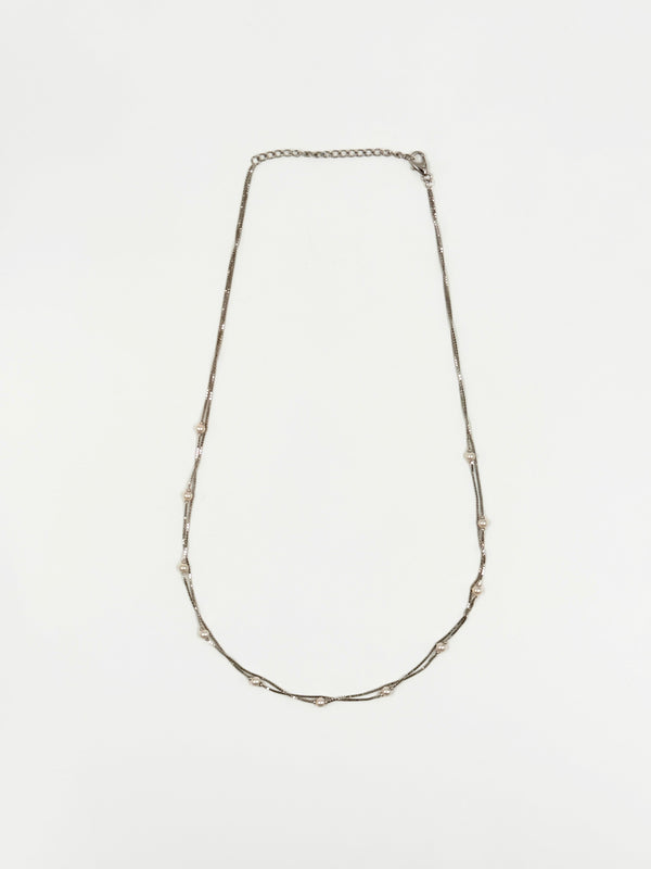 Two-line Pearl Necklace