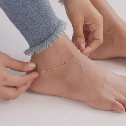 Rectangle Station Anklet